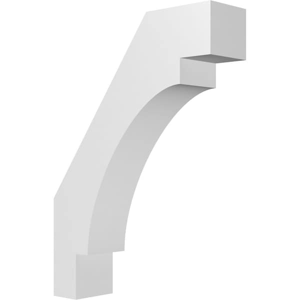Ekena Millwork 5 1/2-in. W x 20-in. D x 28-in. H Merced Architectural Grade PVC Knee Brace BRCP055X20X28MRC - main